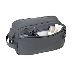 Beauty Case Nero Personalizzabile con 2 Portaoggetti, Borsa da Toilette Personalizzabile - Product Image 5