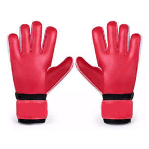 Leather Goalkeeper <b>Gloves</b> From Pakistan Customized in Red & White Color Fashionable Outdoor Sports Goalkeeper <b>Gloves</b> Use for <b>Men</b> - Product Image 5