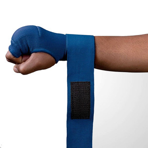Confortable doux coton vêtements de boxe enveloppes à la main haute extensible demi-doigts réglable poignet intérieur mitaines de boxe unisexe - Product Image 3