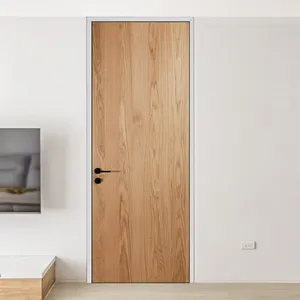 Häuser Innentüren modernes Schlafzimmer Design Eiche Furnier neuesten Design mit Rahmen Holztür Porte Interne Legno