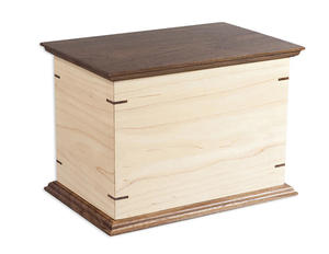 Venta al por mayor de urnas de cremación de madera hechas a mano de estilo americano moderno adulto hombre mujer funerario urnas decorativas - Product Image 4