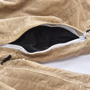 Pantalones de Nieve Cargo de Pana Beige para Invierno, al por Mayor, con Múltiples Bolsillos con Cremallera y Puños Elásticos - Product Image 6