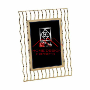 Cadre photo en laiton doré pour salle de séjour et bureau décor tenture murale cadre photo en laiton - Product Image 4