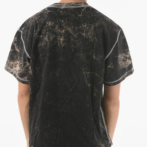 T-shirts graphiques personnalisés, chemises imprimées pour hommes, T-shirt surdimensionné à manches courtes avec lavage à l'acide vintage pour hommes - Product Image 5