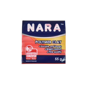 สินค้าขายดี! Nara ดินโพลิเมอร์ปลอดสารพิษ55ก. 68สีสำหรับทำเครื่องประดับอบในเตาอบวัสดุเรซินสีแดงเข้ม - Product Image 1