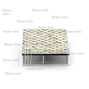 Admirable Design Tableware <b>Sweets</b> <b>Box</b> Square Shape Acrylic Chocolates Snacks <b>Box</b> With MOP Lid At Best Price - Product Image 1