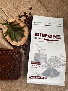 High Quality Medium Roasted Arabica <b>Robusta</b> <b>Coffee</b> <b>Beans</b> 20% Arabica 80% <b>Robusta</b> Blended 500g Valve Paper Bag Dak Lak Vietnam - Product Image 5