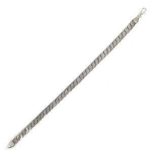 Bracelet en argent sterling 925 gravé, finition mate, chaîne à maillons fins pour homme, à porter tous les jours - Product Image 3