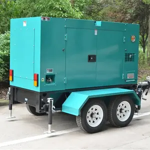 Denyo Máy phát điện 18 20 kW Máy phát điện diesel trên bánh xe trailer Máy phát điện 30kva Máy phát điện mỗi kins 40 KVA