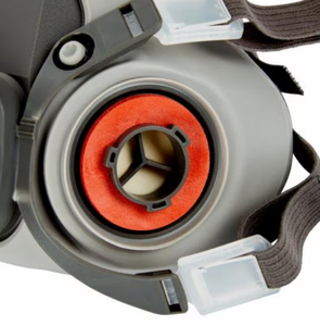 หน้ากากป้องกันฝุ่นละออง 3M 6200 แบบครึ่งหน้า ใช้ซ้ำได้ ผลิตจากวัสดุ TPE น้ำหนักเบา ดีไซน์สวมใส่สบาย ป้องกันฝุ่นละออง แก๊ส และไอระเหย - Product Image 5