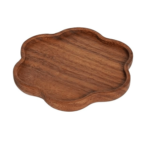 Vente en gros de plateau de service en bois d'acacia en forme de nuage, ensembles d'ustensiles de cuisine économiques, plateau de service alimentaire du Vietnam - Product Image 2