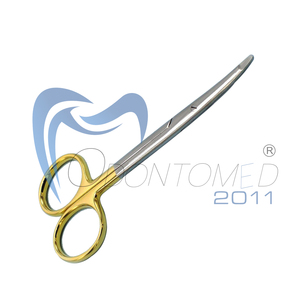 Ciseaux de blepharoplastie Odontomed 2011 ODM-13-62E en acier inoxydable de haute qualité certifiés CE, 4 1/2 po, à bout arrondi/instruments à bout arrondi - Product Image 4