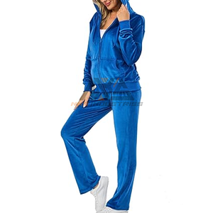 Conjunto Deportivo Informal de Dos Piezas para Mujer, 100% Algodón Antiestático con Logotipo Personalizado para la Temporada de Invierno - Product Image 4