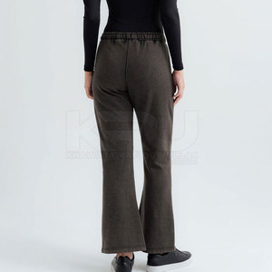 Pantalon de survêtement évasé en toile, léger, respirant, séchage rapide, écologique, toucher doux, design flexible, pour yoga, course à pied, gym - Product Image 6