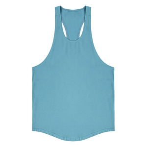 Camiseta sin mangas de algodón informal para hombre, camiseta sin mangas holgada de alta calidad con cuello redondo y manga corta de 240g - Product Image 6