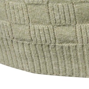 Automne et hiver chaud tricoté hommes pull mode col haut Patch à capuche Street Wear à capuche décontracté hommes pull - Product Image 6