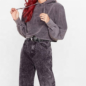 เสื้อครอปฮู้ดดี้ผลิตในปากีสถาน ทนทาน สวมใส่สบาย เสื้อครอปฮู้ดดี้ลำลอง - Product Image 4