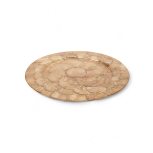 Plato de Presentación de Concha de Capiz con Textura Orgánica para una Mesa de Comedor Elegante, Hecho en Vietnam - Product Image 1