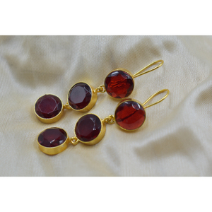 New Designer Gold Plated stud <b>earrings</b> wholesale handmade 18k gold plated <b>earrings</b> for women - Product Image 2