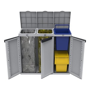 Ecobin 25+30 Waste Sorting <b>Bin</b> 32.5x38x53cm Terry for Effective Waste Management - Product Image 5