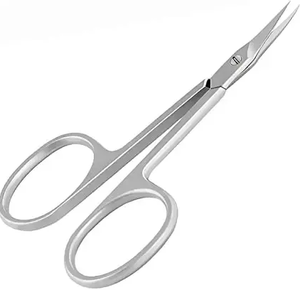 Ciseaux à cuticules russes personnels en acier inoxydable pour le soin des ongles Outil de manucure avec logo personnalisé et pointe tranchante - Product Image 1