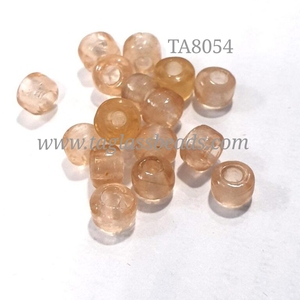 Bracelets en perles de verre de cristal de baril de vernis teints multicolores de 9MM Boucles d'oreilles DIY Cadeaux d'ornement de Noël; Tailles disponibles de 8mm 4mm - Product Image 5