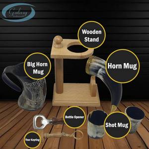 Unique Handmade Polished Animal Style Horn Mug Rustic Eco-Friendly Drinkware Durable Natural for Coffee Tea <b>Whisky</b> Outdoor Home - Product Image 2