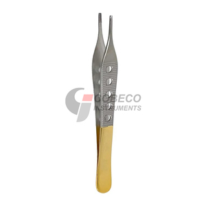 Pinzas Adson con Insertos de Carburo de Tungsteno, Puntas de Agarre de Acero Inoxidable para Suturas - Product Image 3