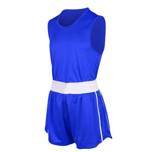 Uniforme d'entraînement de boxe et d'arts martiaux unisexe respirant en polyester/coton personnalisable - Product Image 5