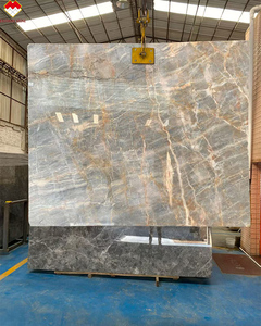 <span class=keywords><strong>Marmo</strong></span> Versailles Gold Economico con Venature Ondulate <span class=keywords><strong>Blu</strong></span> <span class=keywords><strong>e</strong></span> <span class=keywords><strong>Oro</strong></span> per Rivestimenti Murali, Piastrelle per Pavimenti <span class=keywords><strong>e</strong></span> Piani di Lavoro - Product Image 2