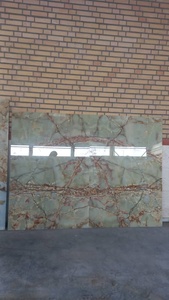 แผ่นหินอ่อนสีเขียวโอนิกซ์ธรรมชาติแผ่นหินอ่อนใสขนาดใหญ่สำหรับตกแต่งผนังโรงแรมและวิลล่า - Product Image 3