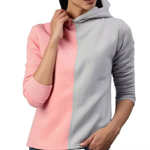 Sudadera con Capucha Corta de Gran Tamaño para Mujer, Estilo Hip Hop, con Etiqueta Personalizada, Bordado e Impresión de Alta Calidad - Product Image 1