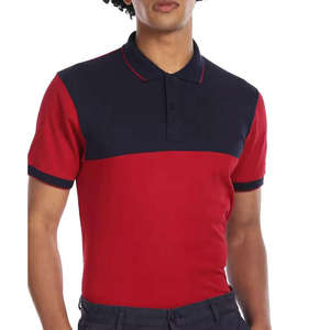 Camiseta Polo de Manga Corta para Hombre con Logotipo Personalizado al por Mayor, Diseño de Bloques de Color, Corte Ajustado, Transpirable, de Algodón, para Golf - Product Image 6