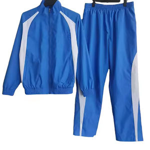 Conjunto Deportivo para Hombre, Chaqueta con Capucha y Pantalones, Estilo Urbano, Cortavientos con Bloques de Color, Logotipo Personalizado, Ropa Deportiva para Exteriores, Transpirable y Ligera - Product Image 1