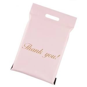 Poly Mailer Gracias Embalaje Bolsas con asa de correo Bolsas de envío personalizadas para ropa con logotipo - Product Image 1