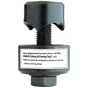 Sheet Metal Punch for 32mm Pipes & Screw Fittings RUKO Cutting & Forming <b>Tool</b> Bright Finish - Product Image 3