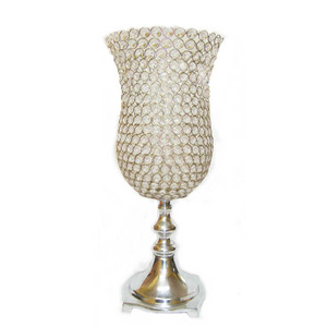 Candelero de cristal alto hecho a mano con globos de cristal para decoración del suelo del hogar, entrada de boda, Navidad hecha de Metal - Product Image 5