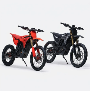 Nouvelles motos électriques tout-terrain rouges et noires avec moteur sans balais, freins à disque, puissance 1001-2000W, vitesse maximale >80 km/h - Product Image 1