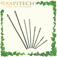 Attache réglable en plastique vert de 17 cm pour pots de fleurs et jardinières, support d'arbre - Style campagnard, utilisation au sol RAPITECH GT002