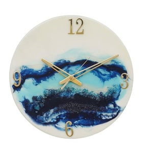 Horloge murale en résine époxy 100% haute qualité, best-seller, forme durable, style antique, aiguille, salon, plaque épaisse, vente chaude - Product Image 4