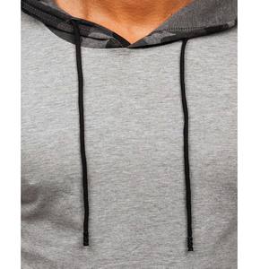 100% algodón gimnasio alta calidad impresión en blanco barato y Camisetas manga corta con capucha transpirable - Product Image 5