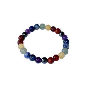 Premium Quality Wholesale Fashion Jewelry 8mm Round <b>Gemstone</b> Beaded 7 Chakra Crystal <b>Bracelet</b> from Indian Supplier - Product Image 1