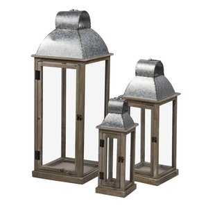 Lanterne en métal et bois ouvert pour bougeoir chauffe-plat pour table, maison, intérieur, extérieur, jardin, sol, vente chaude, fabriqué à la main en inde - Product Image 3