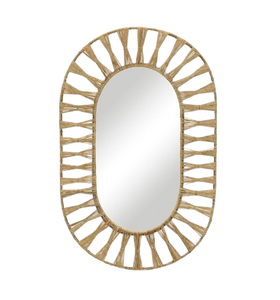 Espejo montado en la pared Espejo de pared de forma cuadrada superventas Diseño moderno con marco de ratán hecho a mano Decoración náutica Premium - Product Image 4