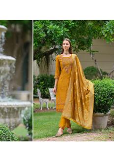 Calidad de exportación India La mayoría de las tendencias Alta demanda Viscous Kurti Pant & Dupatta Bordado y fabricación de trabajo manual de Surat - Product Image 6