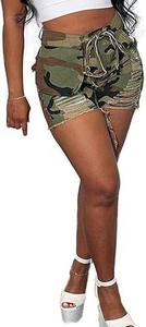 Pantalones cortos Cargo de algodón para mujer, ligeros y transpirables, venta al por mayor, pantalones casuales de cintura media, ropa de calle elegante de diseñador para mujer - Product Image 6