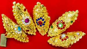 แหวนนิ้วเซเนกัลมาลีแต่งงานยุโรปเครื่องประดับสำหรับผู้หญิงของขวัญทอง24K Platted ซื้อส่วนลดจำนวนมาก - Product Image 4