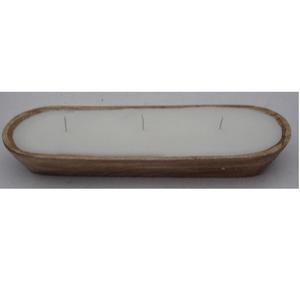 Bougeoir en bois décor de noël vide bougie en bois bol de navire fait à la main en bois bocaux de bougie votive décor à la maison - Product Image 2