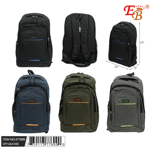 Zaino impermeabile alla moda 24 pz/cs 11 \ "X17 \" X7 \ "morbida fodera in poliestere cerniera portatile per viaggi all'aperto uso quotidiano - Product Image 1