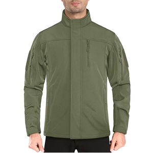 Chaquetas de Hombre de Poliéster Canvas Teñido Liso de Alta Calidad, Impermeables, Cortavientos y Tácticas de Invierno al por Mayor OEM - Product Image 1